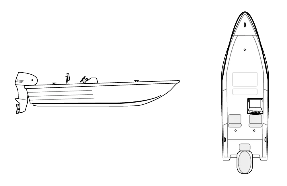 V HULL FISHING - Side Console, Narrow Series 